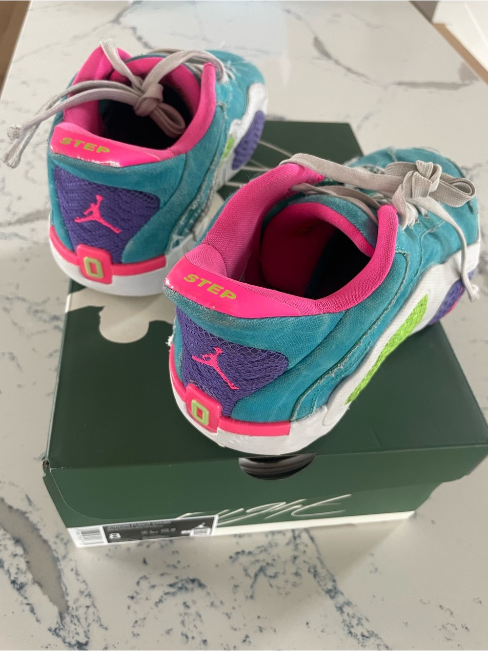 Jordan Kids' Teal, Pink & Purple Low-Top Sneakers